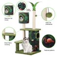 thumbnail image 2 of Cactus Style Cat Scratching Tree, Multi-Level Cat Tower Kitten Condo Play House Furniture with Scratching Posts, 2 of 8