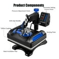 thumbnail image 6 of SDKEHUI 460 mm x 380 mm Blue Heat Press Machine, 6 of 11