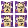 thumbnail image 2 of Halloween Throw Pillow Covers, Halloween Happy K Square Pillow Cases with Invisible Zipper for Halloween Decorations, Farmhouse Halloween Decor 20x20, 2 of 7
