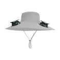 thumbnail image 2 of Sombrero para el sol con abanicos multifuncional para senderismo, camping, ciclismo, pesca y mochilerismo. Gris claro, 2 of 9