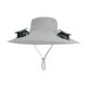 thumbnail image 2 of Sombrero de pescador solar con ventilador, de nailon, transpirable y refrescante, versátil. Gris claro, 2 of 9