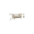 thumbnail image 2 of Meridian Furniture Margo Cream Velvet Loveseat, 2 of 6