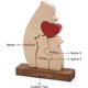 thumbnail image 3 of Adorno de oso de madera personalizado: escultura de oso personalizada con 2 a 6 nombres de familia, regalo de decoración del hogar para mamá, abuela, papá (3 nombres), 3 of 7