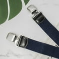 thumbnail image 5 of Buyless Fashion Textured 2 Pack Suspenders for Men - 48" Adjustable Straps 1 1/2" - X Back with Metal Clips - 5121-2-Navy, 5 of 7