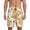 Groovy Floral, variant on Goose Queen Men's Short Pajama Pants, Lounge Comfort Shorts with Elasticized Waistband and Side Pockets - Medium