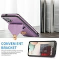 thumbnail image 4 of Crossbody Wallet Women Case for Samsung A42 5G,[RFID Blocking] Credit Card Holder with Should Strap,Premium PU Leather Purse Metal Buckle Folio Flip Cover for Samsung Galaxy A42 5G, Purple, 4 of 8