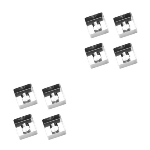 Inteprter Surtido de 4 piezas de moldes para pasteles, molde para Mousse, herramienta para hornear, utensilios para hornear, utensilios de cocina Cuadrado 2Conjunto