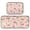 Curled Leaf Pattern, variant on 2-Piece Kitchen Mat Set Non Slip Washable Floor Mats Decorative Rugs for Kitchen Sink Laundry Cartoon Red Mushroom Pattern