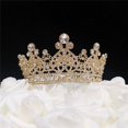 thumbnail image 1 of Tian Sweet 34034-GD 6.2 oz Princess Crown Cake Topper - Gold, 1 of 1