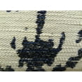 thumbnail image 3 of Plutus 22" x 22" Artsy Canvas Handmade Luxury Pillow in Navy Cream, 3 of 3