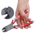 thumbnail image 4 of Alicates de electricista multifuncionales, pelacables, cortadores de cables, herramientas manuales de corte de 7 pulgadas, 4 of 10