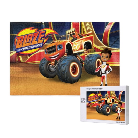 Blaze And The Monster Machines Jigsaw Puzzle,1000 puzzle pieces Gift Toys Art Home Decor