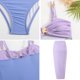 thumbnail image 5 of Trajes de baño tankini para mujer Trajes de baño de dos piezas con tirantes ajustables y hebilla de metal en bloques de color para mujer Trajes de baño para mujer Trajes de baño tankini para mujer, 5 of 5