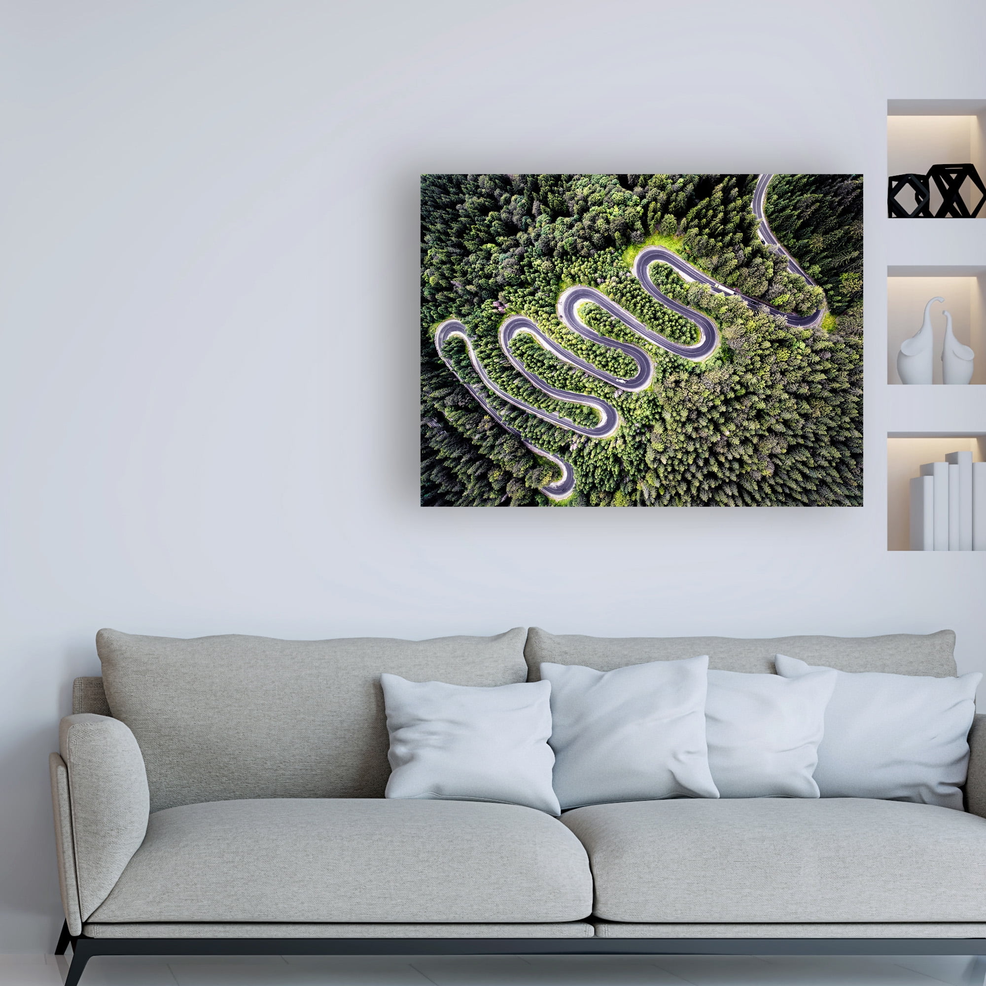 Trademark Fine Art 'Road Winding' Canvas Art by PhotoINC Studio
