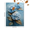thumbnail image 3 of Qisvanset 12x16 Inch White Hydrangea Canvas Wall Art, Soft Blue Floral Painting Modern Rustic Home Decor, 3 of 8