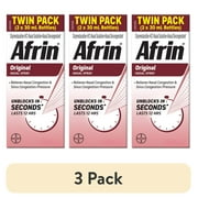 (3 pack) AFRIN ORIGINAL 12hr Nasal Spray 60ml (2x30ml)