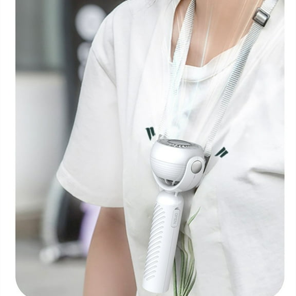 PATLOLLAV Portable Neck Fan, 3 in 1 Handheld/Neck/Desk Fan, 2000 mAh USB Rechargeable 3-Speed Neck Fan, Foldable Hands-Free Cooler for Office/Travel