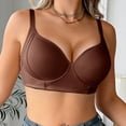 thumbnail image 6 of Aofany Women's Full Coverage Bras, Plus Size Push Up Bras for Women Smoothing Bra Comfort Lightly Underwire T-Shirt Bra 32B-40C, 6 of 9