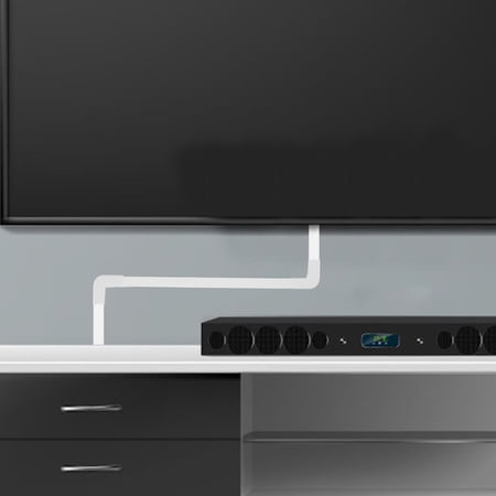 Mobestech Wall Mounted TV Cable Concealer PVC Cord Protector for Neat and Safe Cable Management