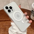 thumbnail image 2 of New Matte Ultra-Thin for Magsafe Case For iPhone 16 15 14 Plus 13 12 11 Pro Max Magnetic Wireless Charger PC Translucent Cover Clear For iPhone 16 ProMax, 2 of 6