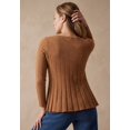 thumbnail image 2 of Jessica London Women's Plus Size Chevron Fit & Flare Sweater, 2 of 5