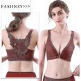 thumbnail image 3 of Lishi Comfortable Floral Secrets Bra Set - Rose Lift & Push Up, Front Closure, Wire-free, 3 of 5