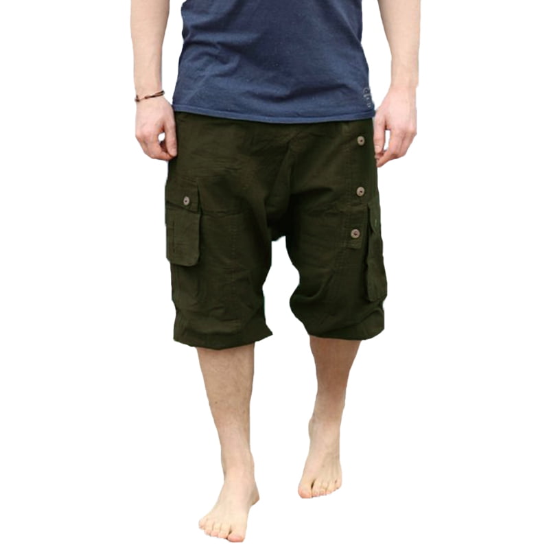 mens casual linen shorts