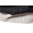 thumbnail image 5 of DHFJKG Men's Jacquard Sweaters Knitted Color Block Crewneck Long Sleeve Outdoor Casual Sweater Pullover Tops Autumn Winter Cozy Jumper Tops, 5 of 8