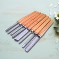 thumbnail image 3 of Pack of 8 Woodworking Turning Tool Gouge Engraving Woodturning Professional HSS Blade 65 Manganese Steel High Hardness Lathe Set for Wood Carving, 3 of 8