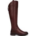 thumbnail image 2 of FRANCO SARTO Womens Red Pull Tab Comfort Meyer Round Toe Block Heel Zip-Up Leather Riding Boot 6 M WC, 2 of 3