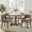 Brown, variant on Vknow Furniture Wooden Dining Chairs Set of 2, Modern Fabric Upholstered Dining Room Chair Kitchen Chairs, Farmhouse Dinner Chair for Kitchen Dining Room,Orange
