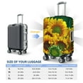 thumbnail image 6 of Haiem Sunflowers In Bucket Luggage Cover,Durable, Washable Suitcase Protector With Anti-Scratch Technology - Keep Your Luggage Looking New Small, 6 of 9