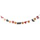 thumbnail image 4 of Happy Halloween Banner Bat Spider With Skull Star Garland Hanging Decor, 4 of 5