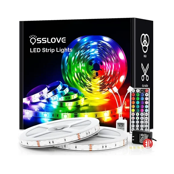 32.8Ft Led Strip Lights, Rgb Color Changing Led Lights For Bedroom, Home Decorat
