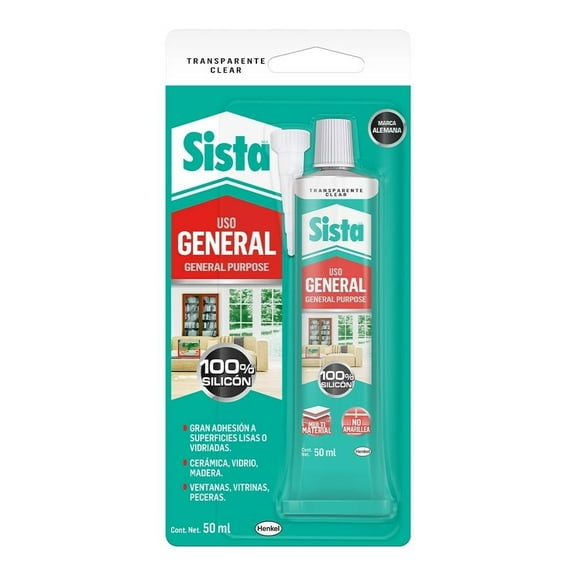 Sellador Sista Uso General Uso general 50ml color transparente