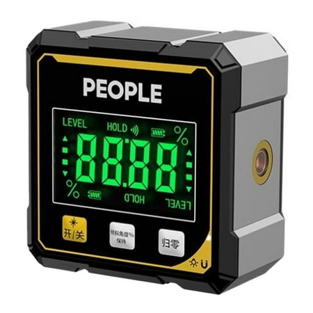 Digital Angle Finder with Electronic Laser 2025 Upgrade 4-Side Magnetic Angle Saw Inclinometer Miter Table Gauge Pro