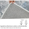 thumbnail image 4 of Qucyy ft. Hallway Rug Non-slip Washable Area Rug Modern Hallway Rug with Rubber Backing Soft Pile Low Pile Area Rug for Hallway Kitchen Bathroom 2x6 Stylish and Versatile Beautiful Blue and Gray, 4 of 5