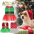 thumbnail image 2 of Robe de Chien de Noël Mignonne en Maille avec Jupe Imprimée Tenue de Mode Robe de Soirée Chaude Jupe pour Animaux de Compagnie Costume Chiot, 2 of 10