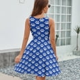 thumbnail image 6 of Dog Paw Blue Women's Tank Dress V Neck Sleeveless Summer Sundress, 6 of 7