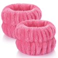 thumbnail image 2 of Muñequeras Wteehn 2 piezas de felpa coral absorbente, 2 of 7