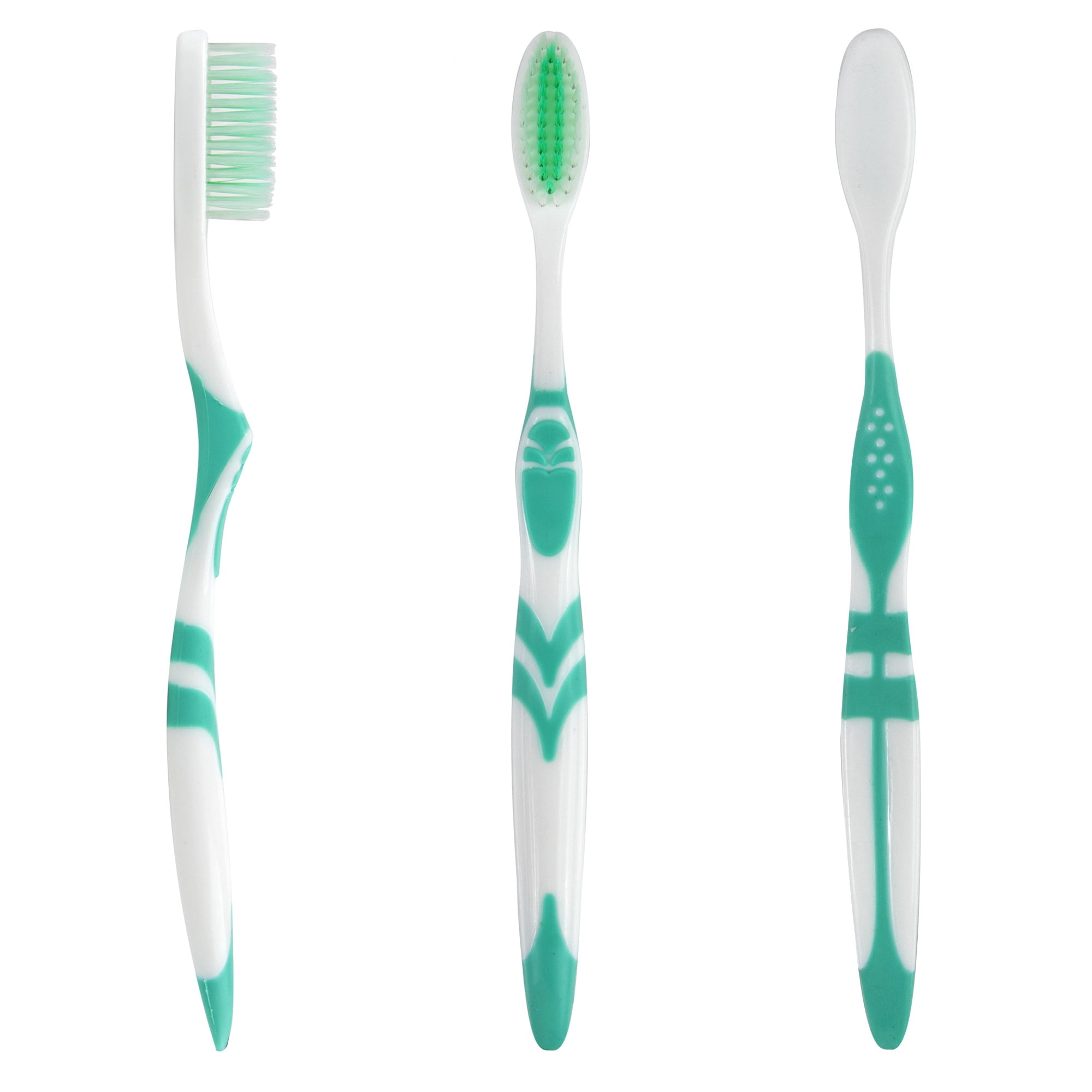 100 Pack 46 Soft Bristle Head Toothbrushes in Assorted Colors - Hospitality, Hotel, Homeless Shelter, Donation, Charity Drive, Disaster Relief Supplies - 100 Brushes
