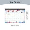 thumbnail image 2 of Preplabs Monthly Desk Pad Calendar for Planning Desk Calendar - Festive Holiday Cheer 18-Month Calendar (July 2025-Dec 2026) Seasonal Desk Pad Planner, 2 of 3