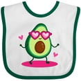 thumbnail image 3 of Inktastic Avocado Lover Gifts Girls Baby Bib, 3 of 4