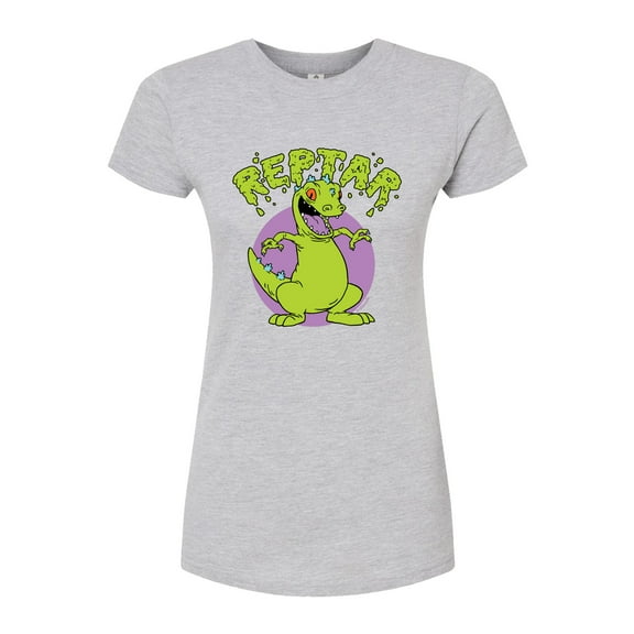 Rugrats - Reptar Slime - Juniors Fitted Graphic T-Shirt