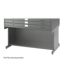 Safco Open 20"H Base for Flat File Stainless Steel Cabinet in Gray