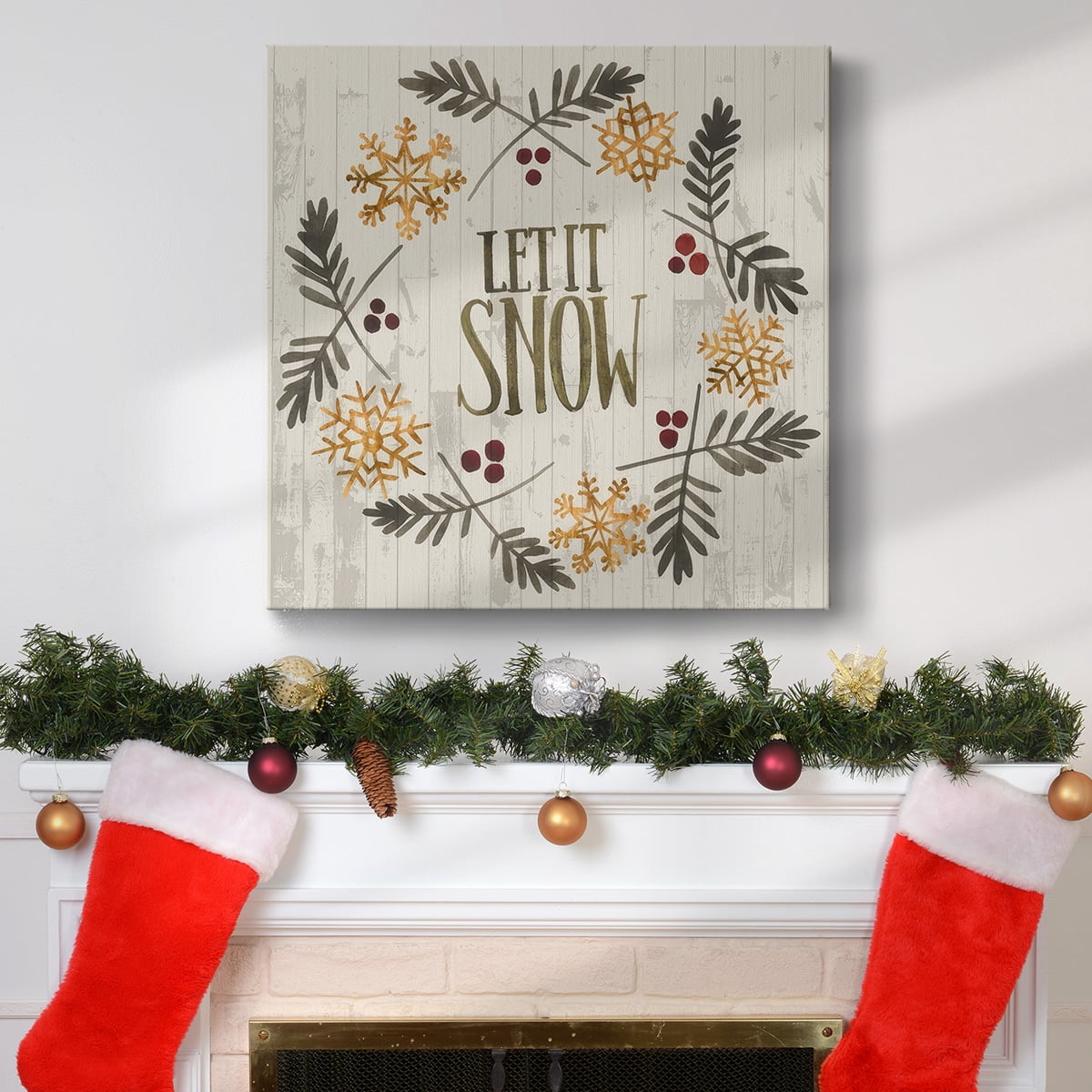 Rustic Christmas VI- Gallery Wrapped Canvas