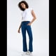 thumbnail image 4 of Leggings de Yoga de Mezclilla Ajustados con Bolsillos y Cintura Alta para Mujer Azul Medio S, 4 of 7