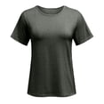 thumbnail image 6 of Bbyeadc Post Recovery Shirts for Women with Shoulder Zipper Tearaway Shirt Short Sleeve Adaptive Top for Port Access,Gray (S), 6 of 8