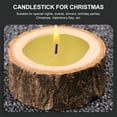 thumbnail image 2 of Pretyzoom Wooden Votive Candle Holders Rustic Brown Home Centerpieces 10Pcs, 2 of 8