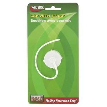 Valterra T1020-1DWVP Hose Cap 3/4in with Strap White